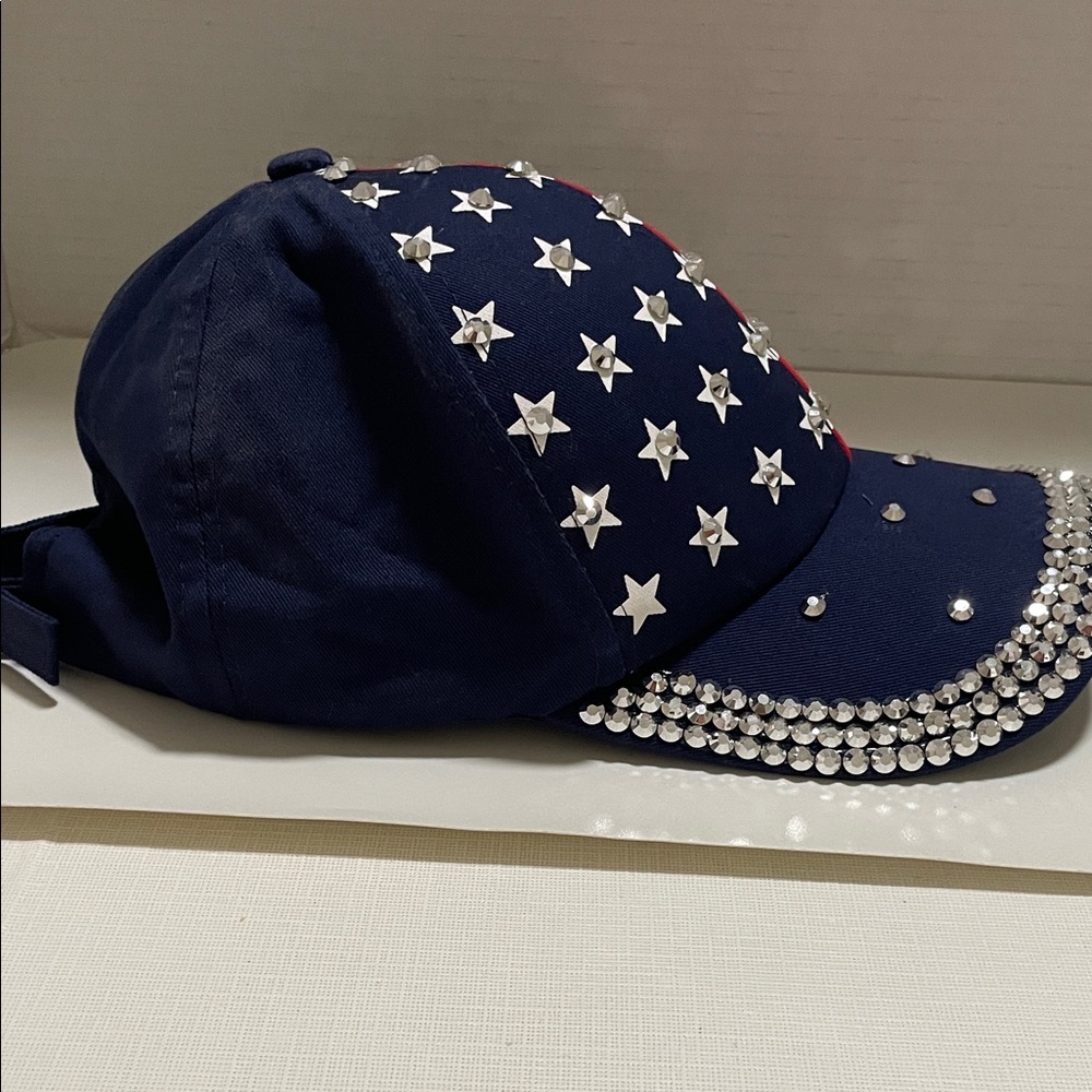 Patriotic Rhinestone Cap - Picture 4 of 5